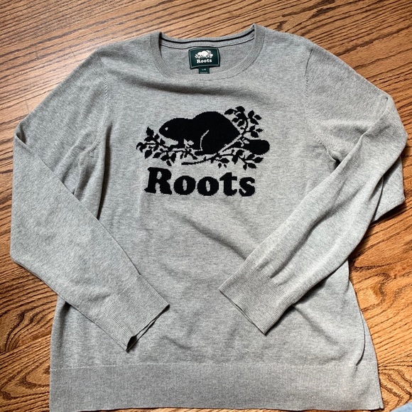 Roots Sweaters - Roots Grey Crewneck Sweater